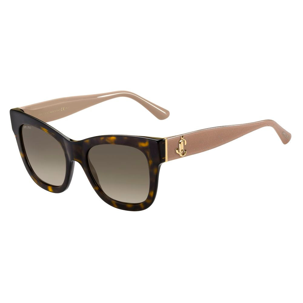 Jimmy Choo Braune Acetat-Sonnenbrille