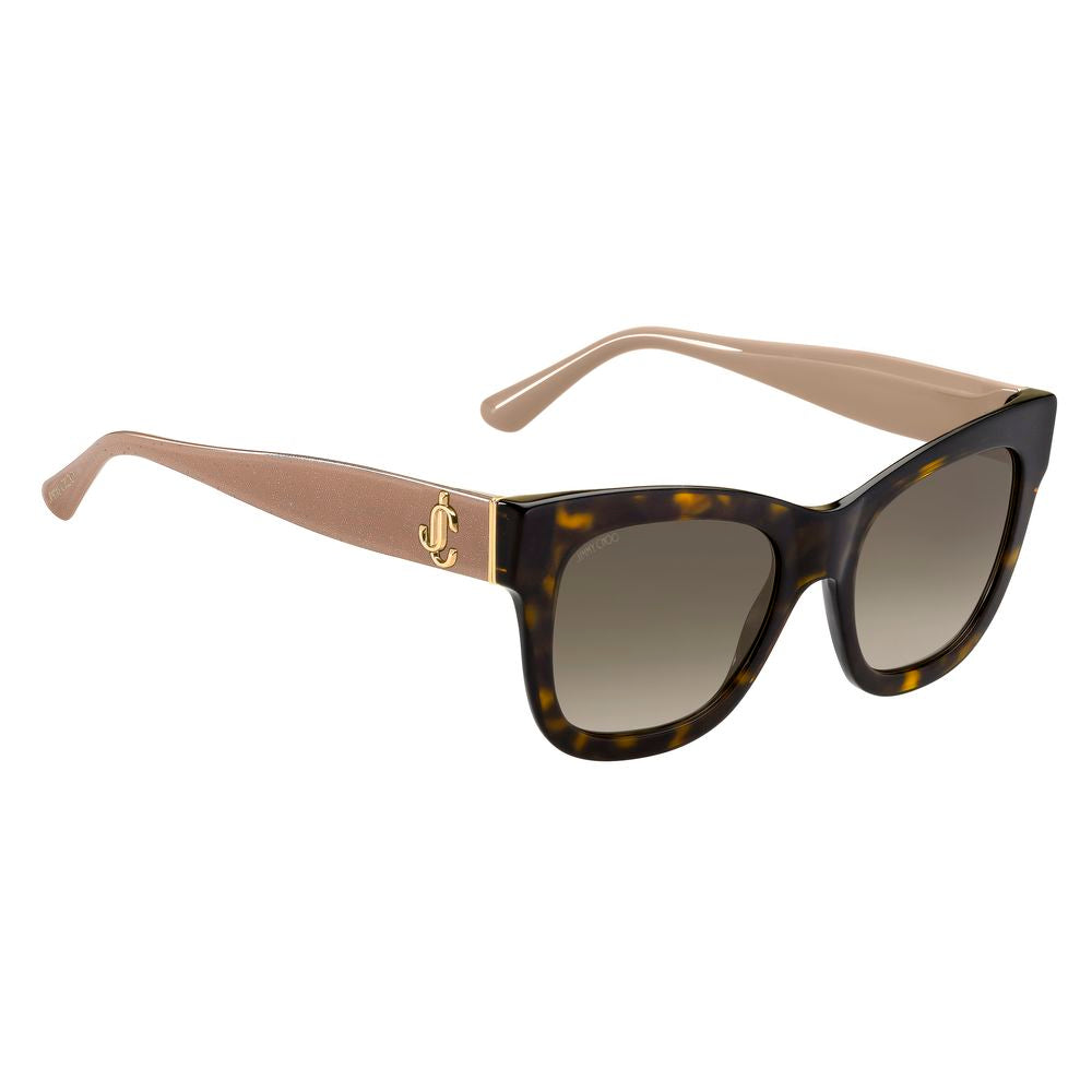 Jimmy Choo Braune Acetat-Sonnenbrille