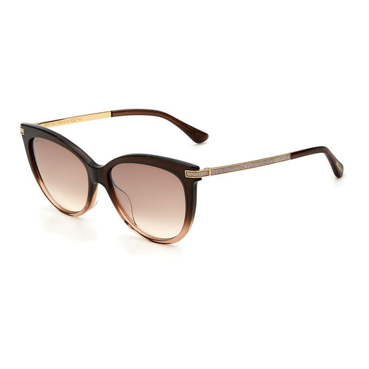 Jimmy Choo Braune Acetat-Sonnenbrille