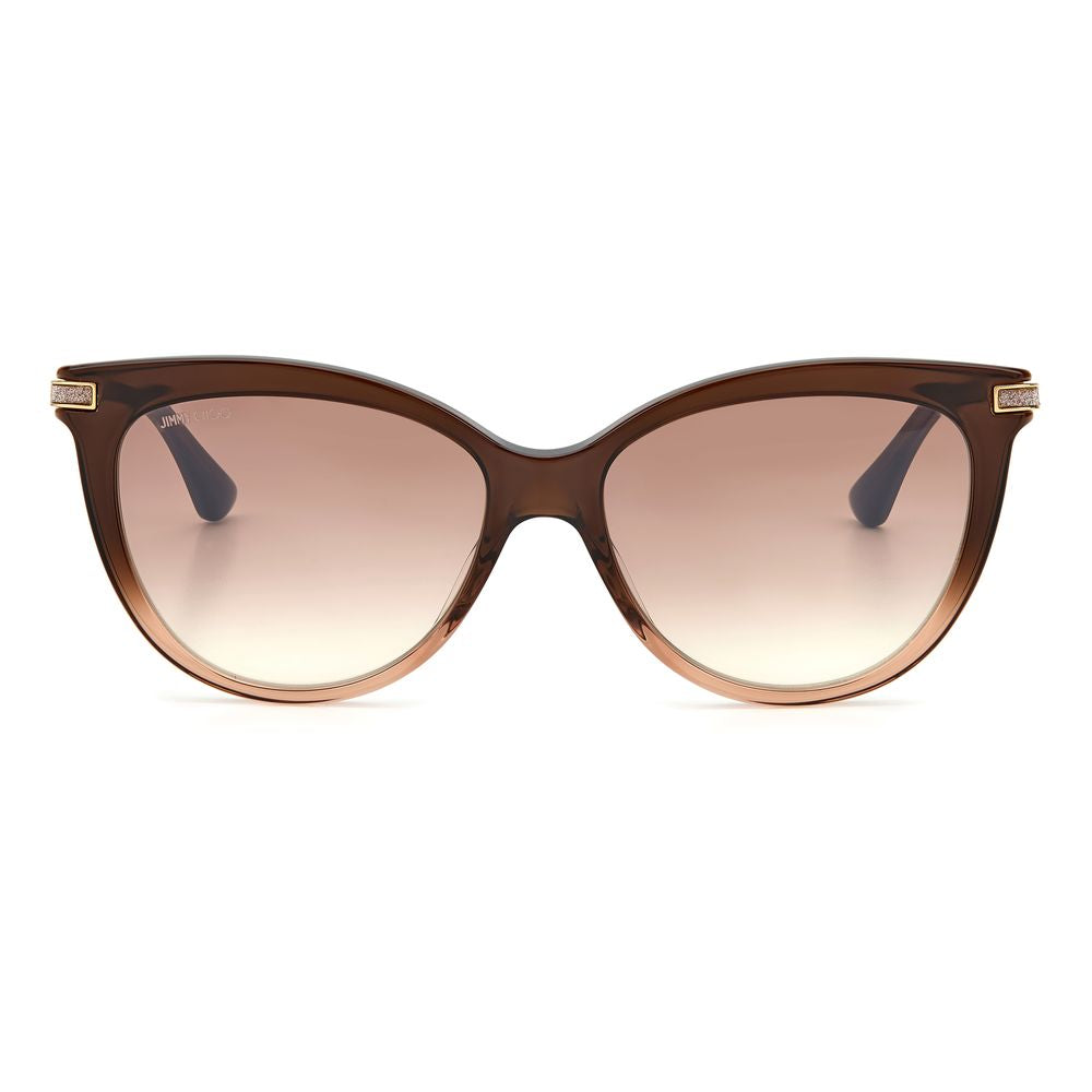 Jimmy Choo Braune Acetat-Sonnenbrille