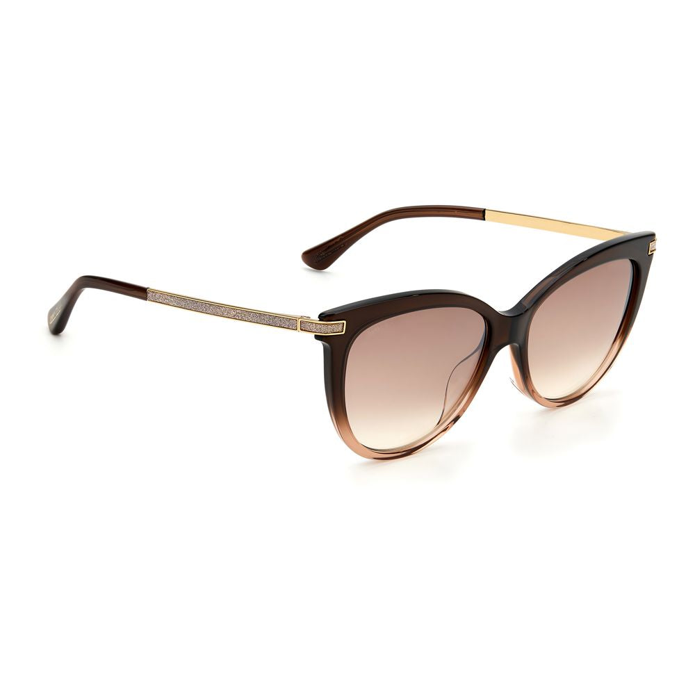 Jimmy Choo Braune Acetat-Sonnenbrille