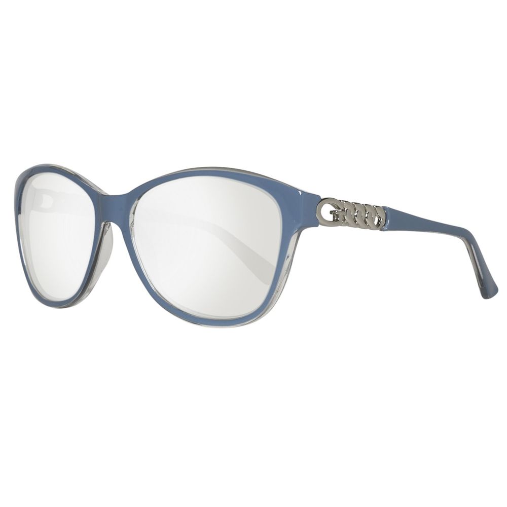 Guess Blaue Plastiksonnenbrille