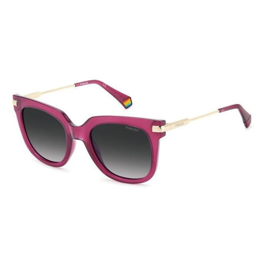 Polaroid Lila Metall-Sonnenbrille