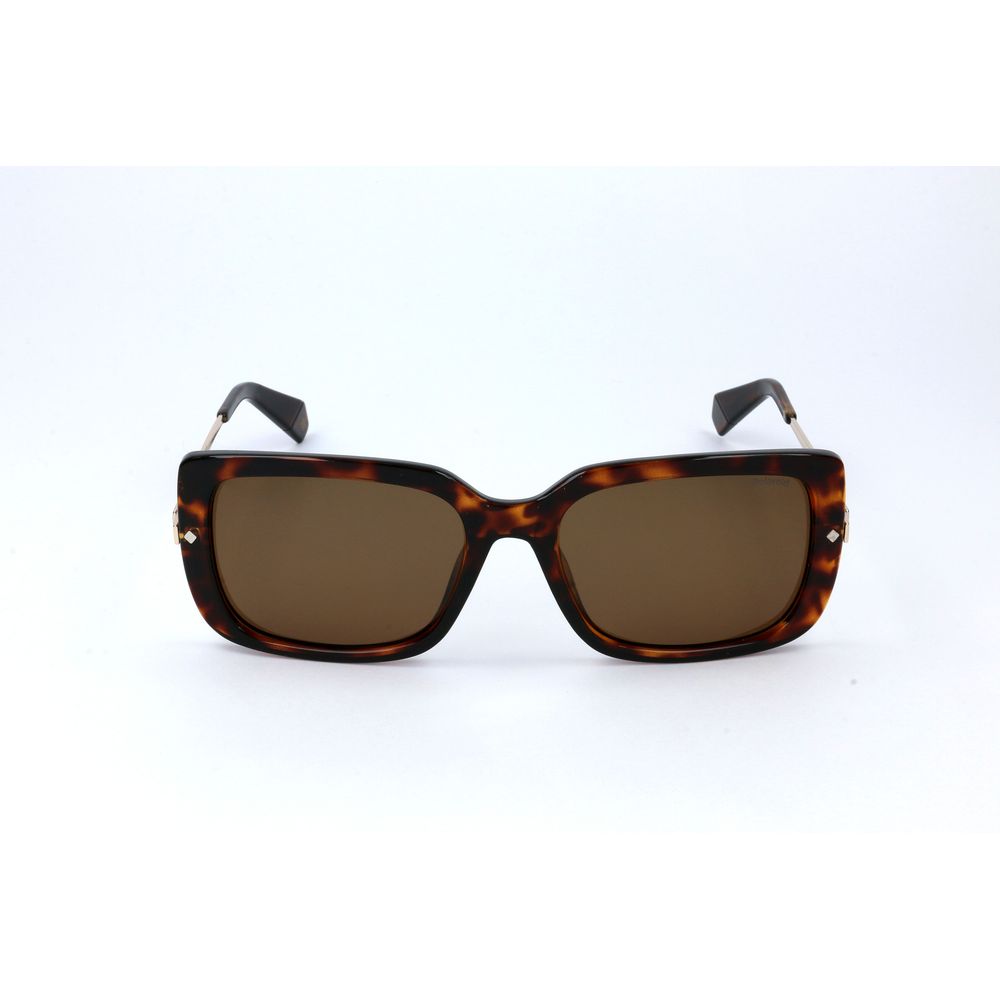 Polaroid Braune Metall-Sonnenbrille