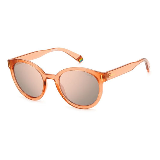 Polaroid Orangefarbene Plastiksonnenbrille