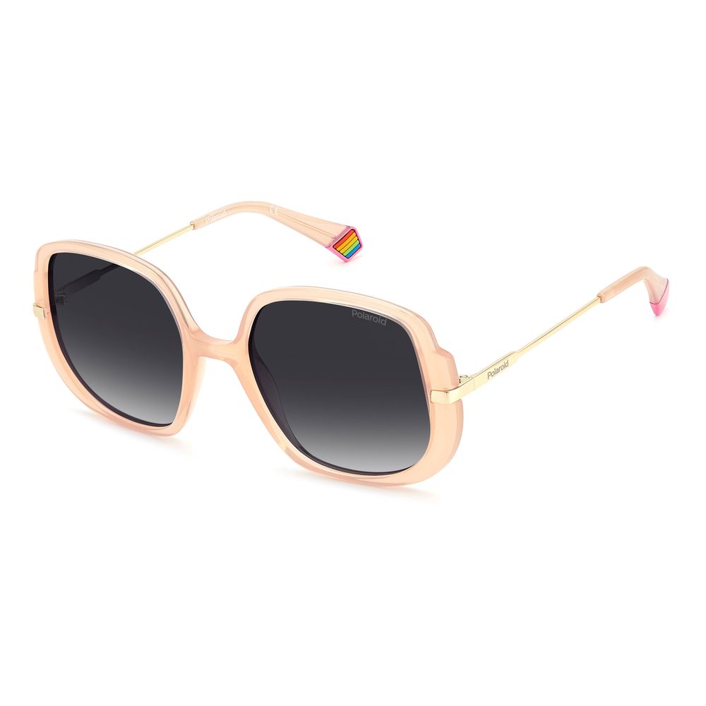 Polaroid Rosa Metall-Sonnenbrille