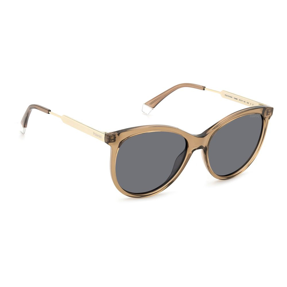 Polaroid Beige Sonnenbrille aus Harz