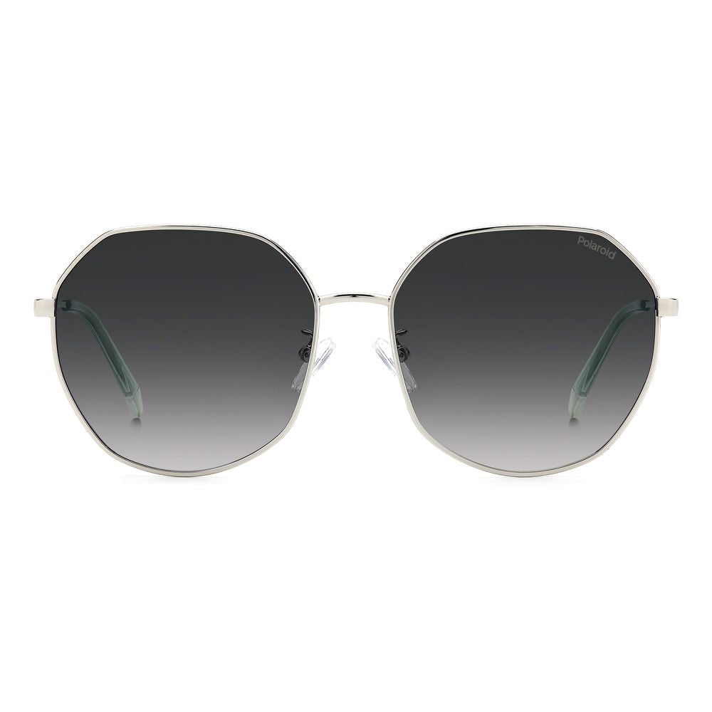 Polaroid Graue Metall-Sonnenbrille