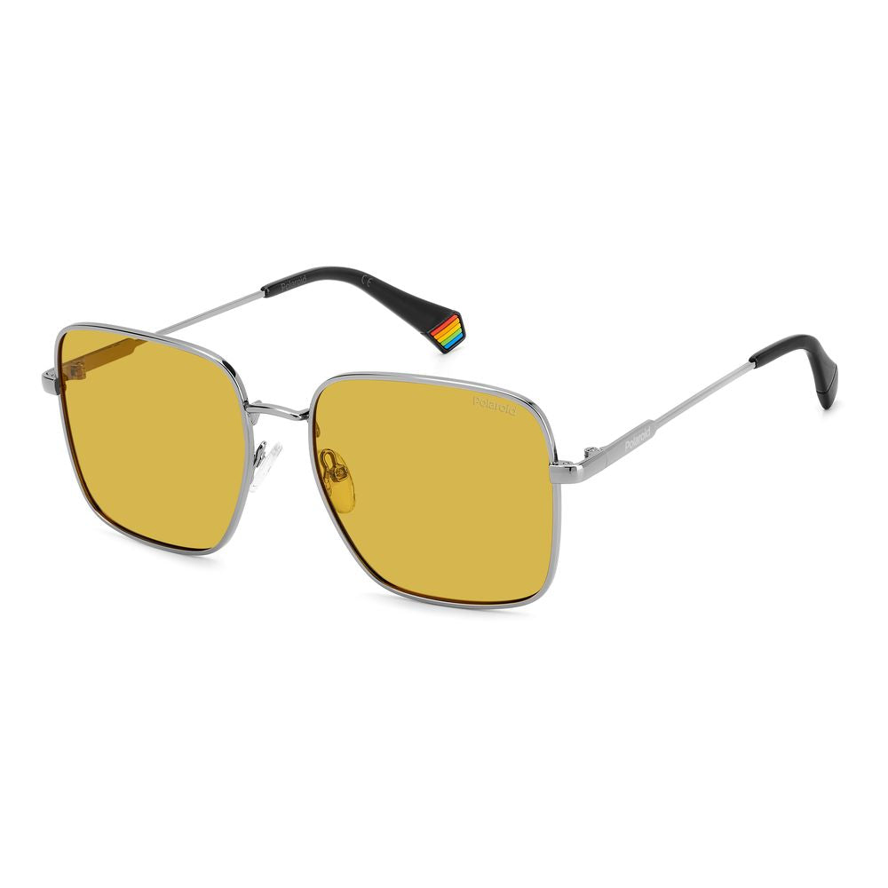 Polaroid Graue Metall-Sonnenbrille