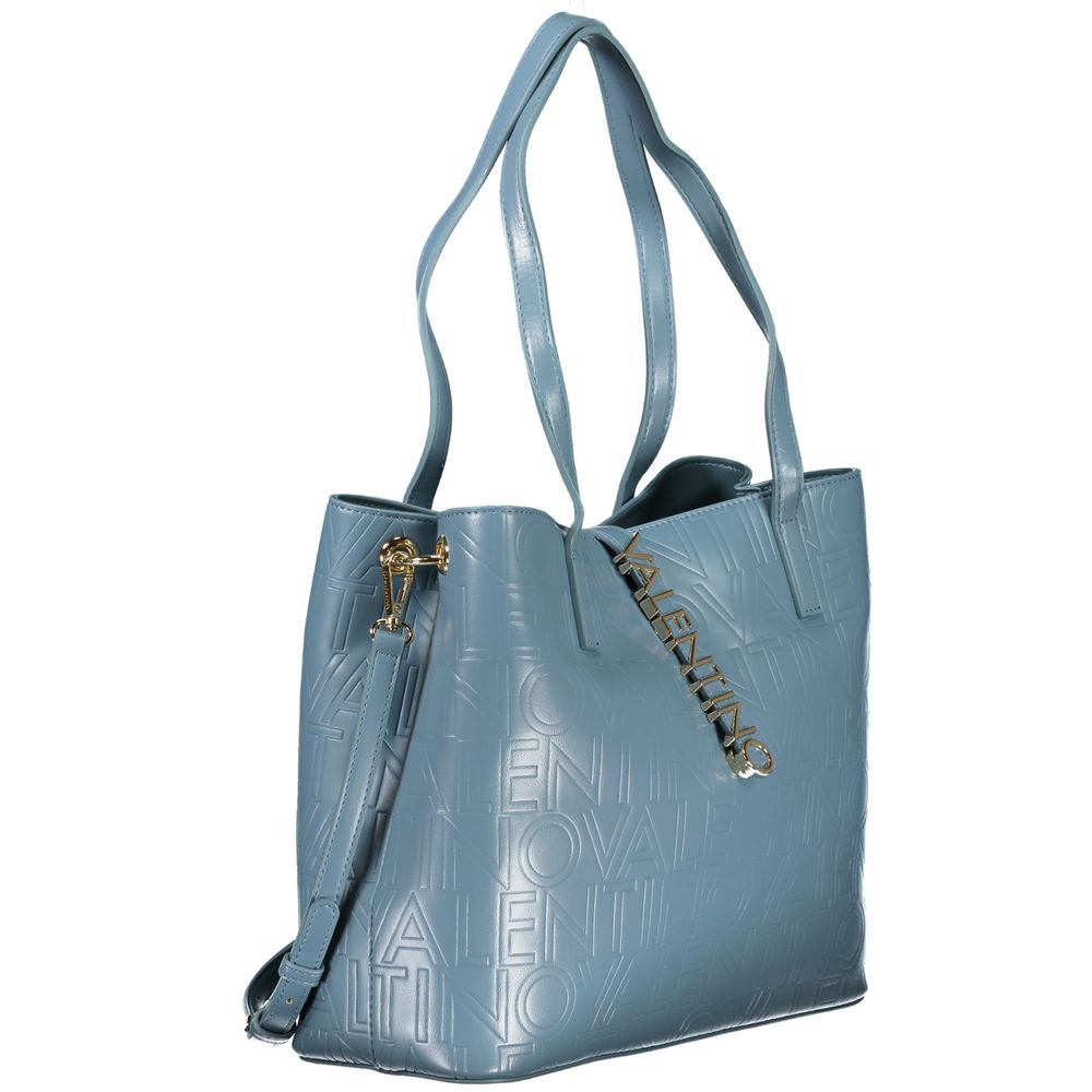 Valentino Bags Hellblaue Polyethylen-Handtasche