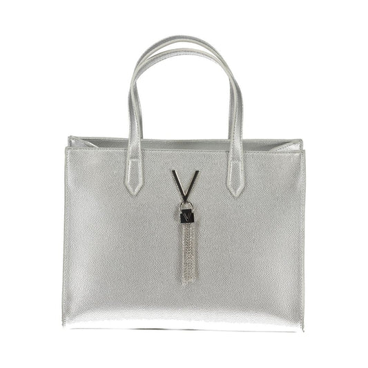 Valentino Bags Silberne Polyethylen-Handtasche