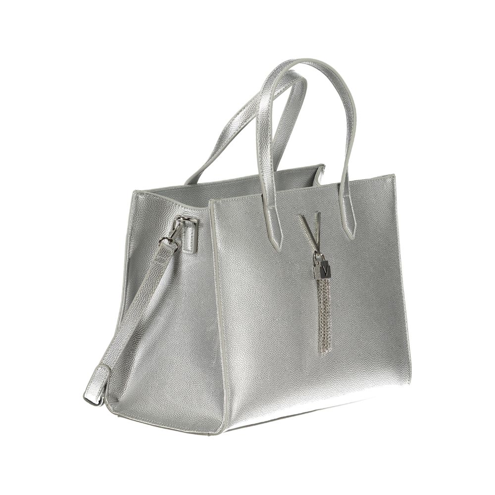 Valentino Bags Silberne Polyethylen-Handtasche