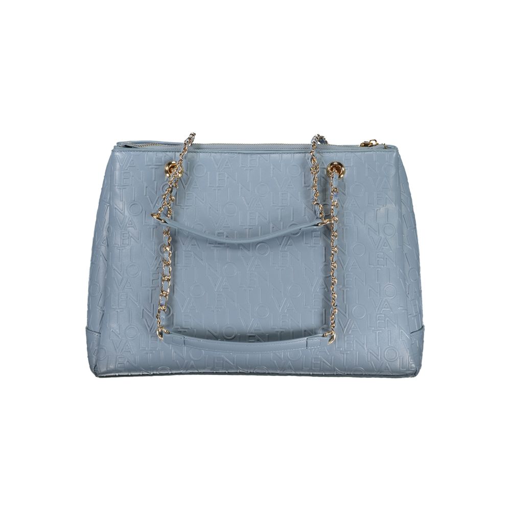 Valentino Bags Hellblaue Polyethylen-Handtasche