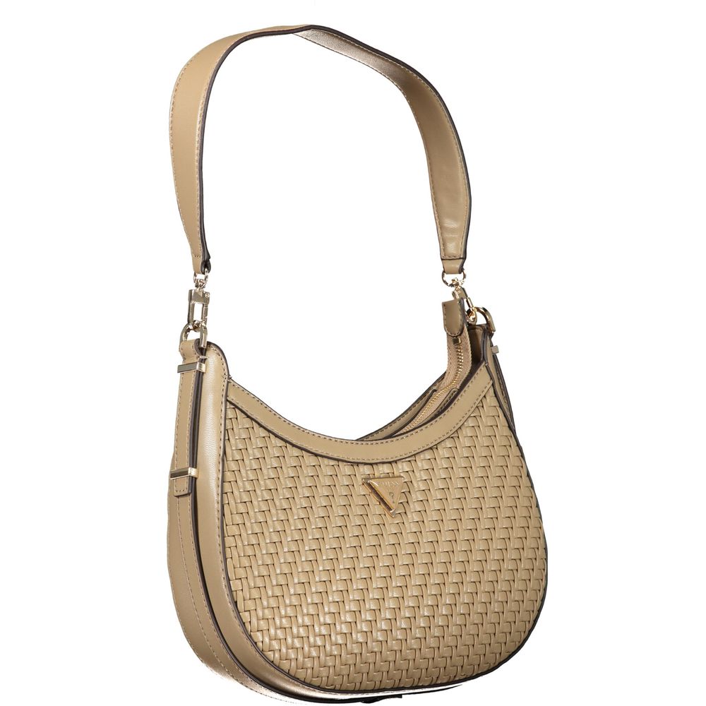 Guess Jeans Beige Polyethylen Handtasche