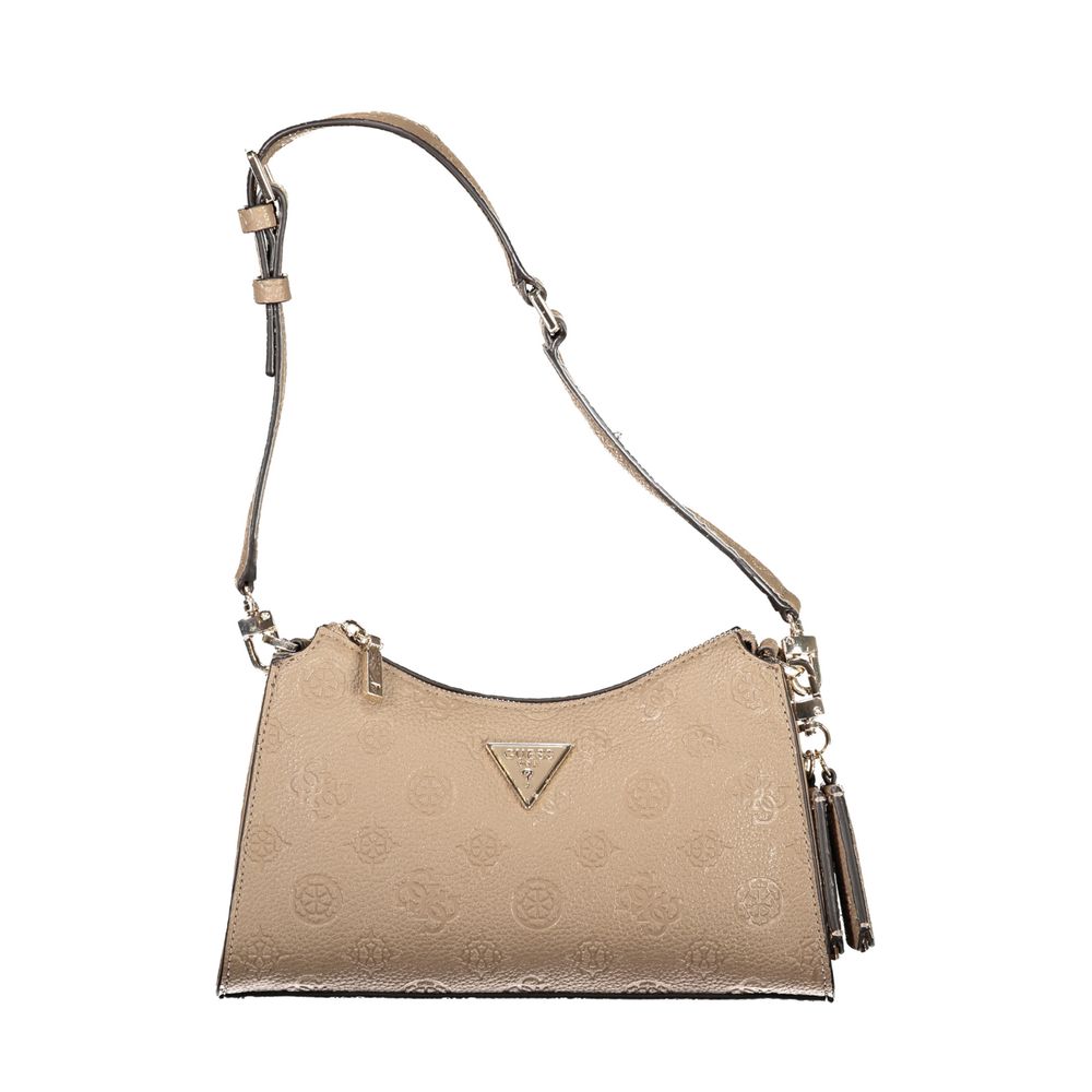 Guess Jeans Beige Polyethylen Handtasche