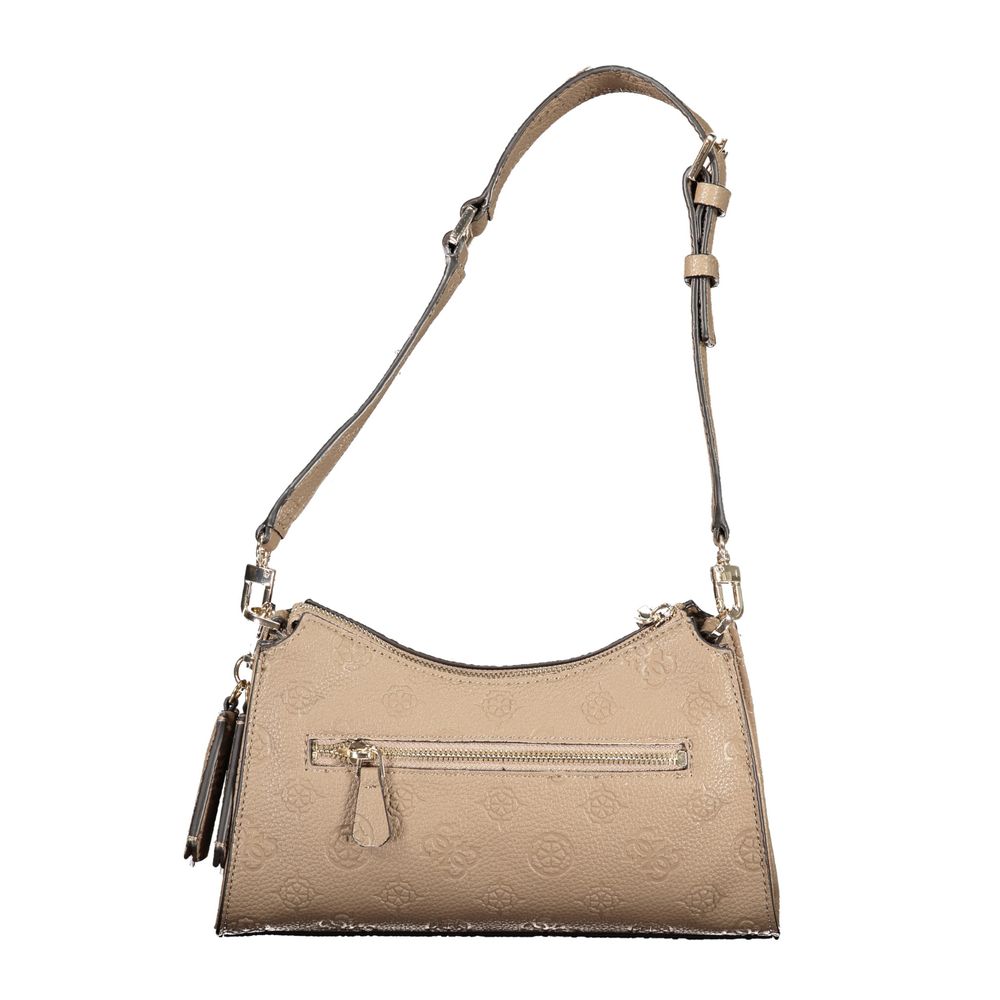 Guess Jeans Beige Polyethylen Handtasche