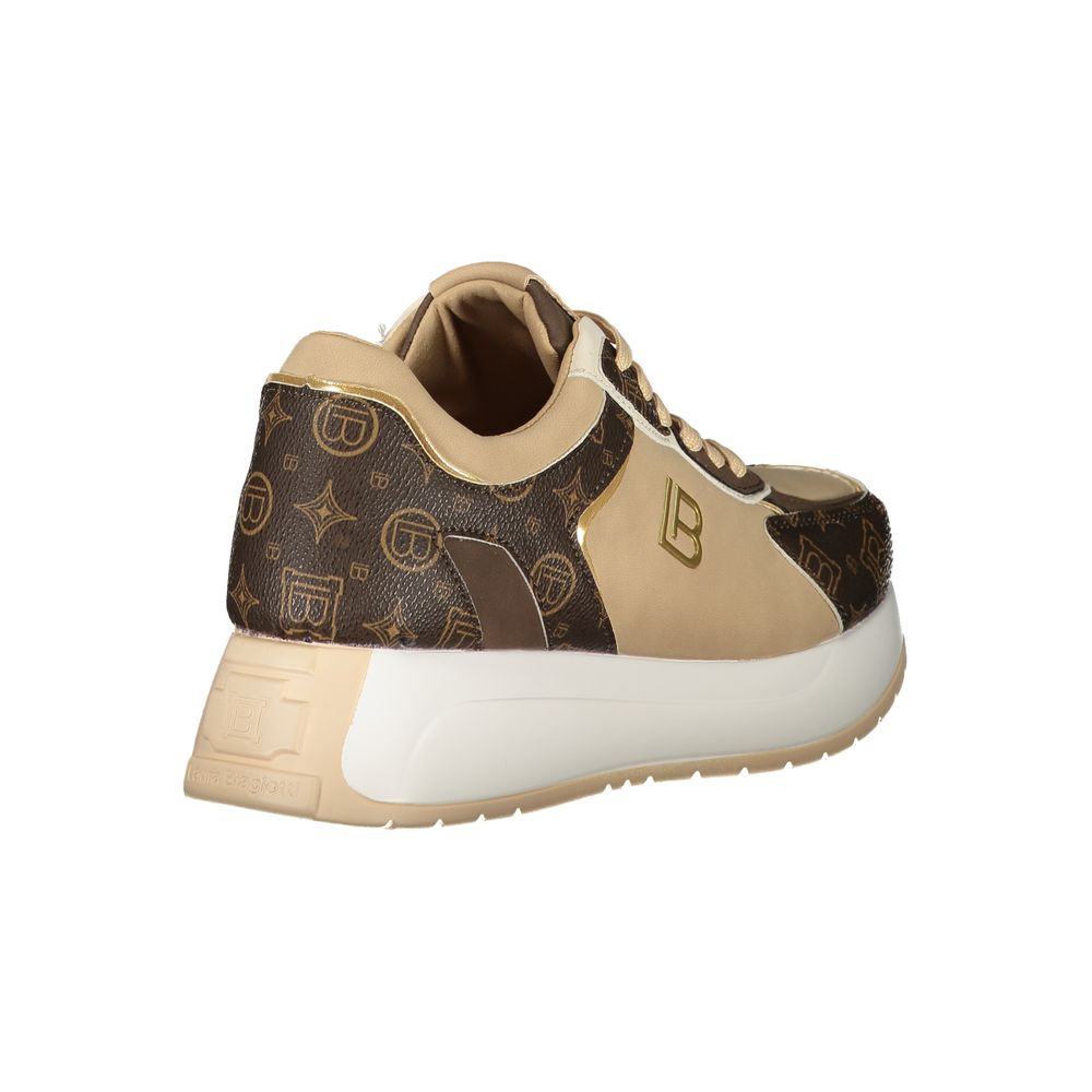 Laura Biagiotti Beige Polyethylen Sneaker