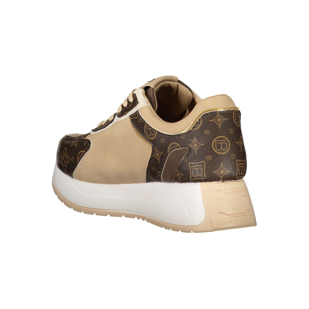 Laura Biagiotti Beige Polyethylen Sneaker