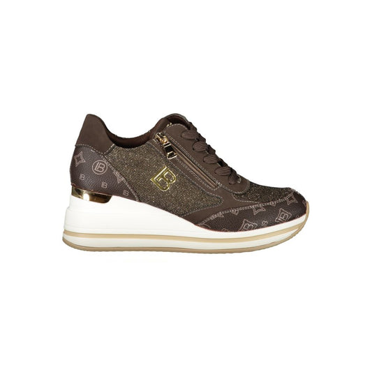 Laura Biagiotti Brauner Polyester Sneaker