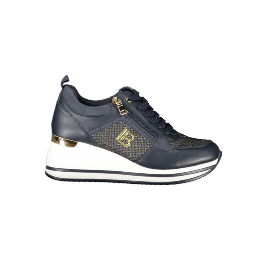 Laura Biagiotti Blauer Polyester Sneaker