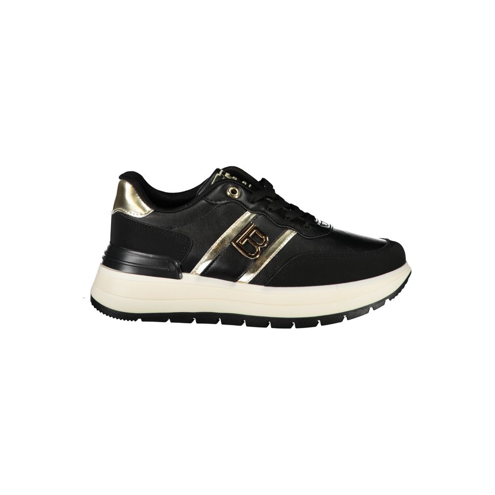 Laura Biagiotti Schwarzer Polyester Sneaker