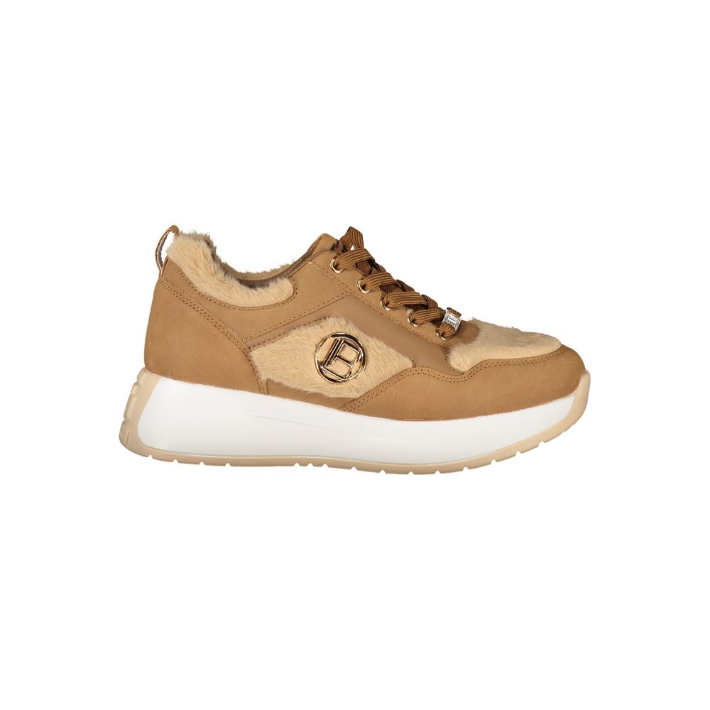 Laura Biagiotti Brauner Polyethylen-Sneaker