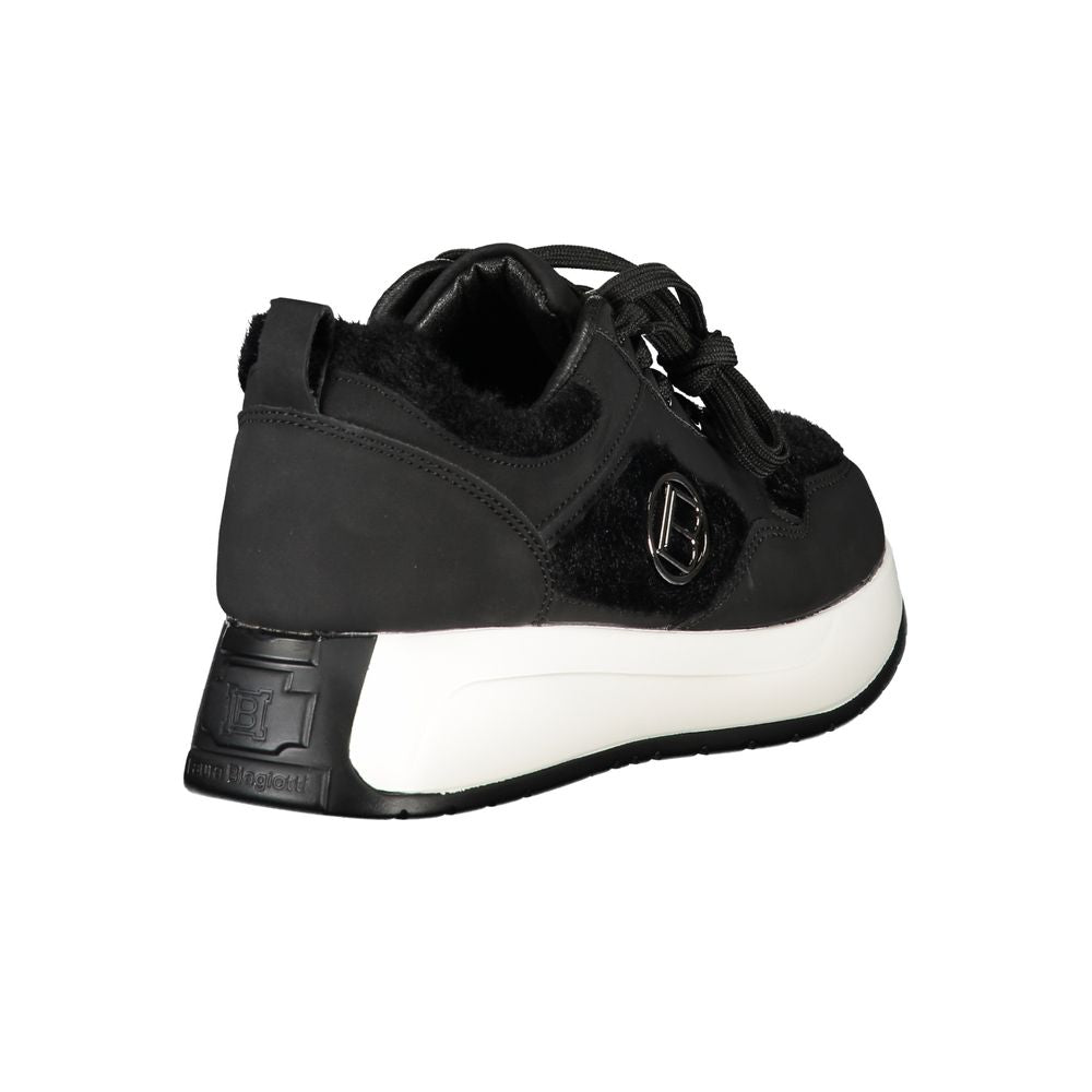 Laura Biagiotti Schwarzer Polyethylen-Sneaker