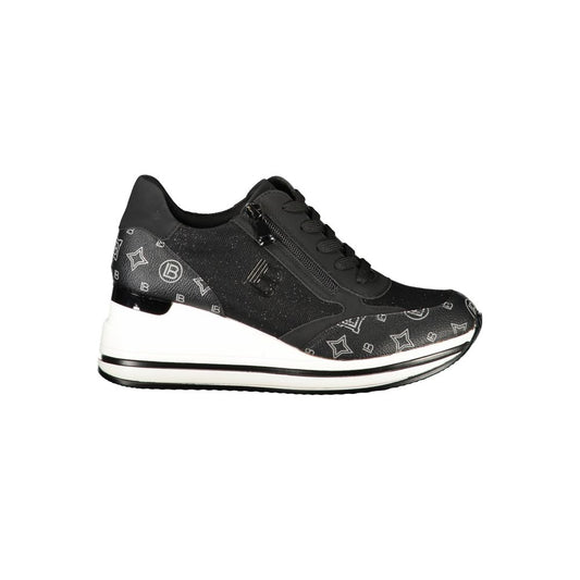 Laura Biagiotti Schwarzer Polyester Sneaker