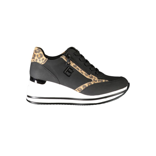 Laura Biagiotti Schwarzer Polyester Sneaker