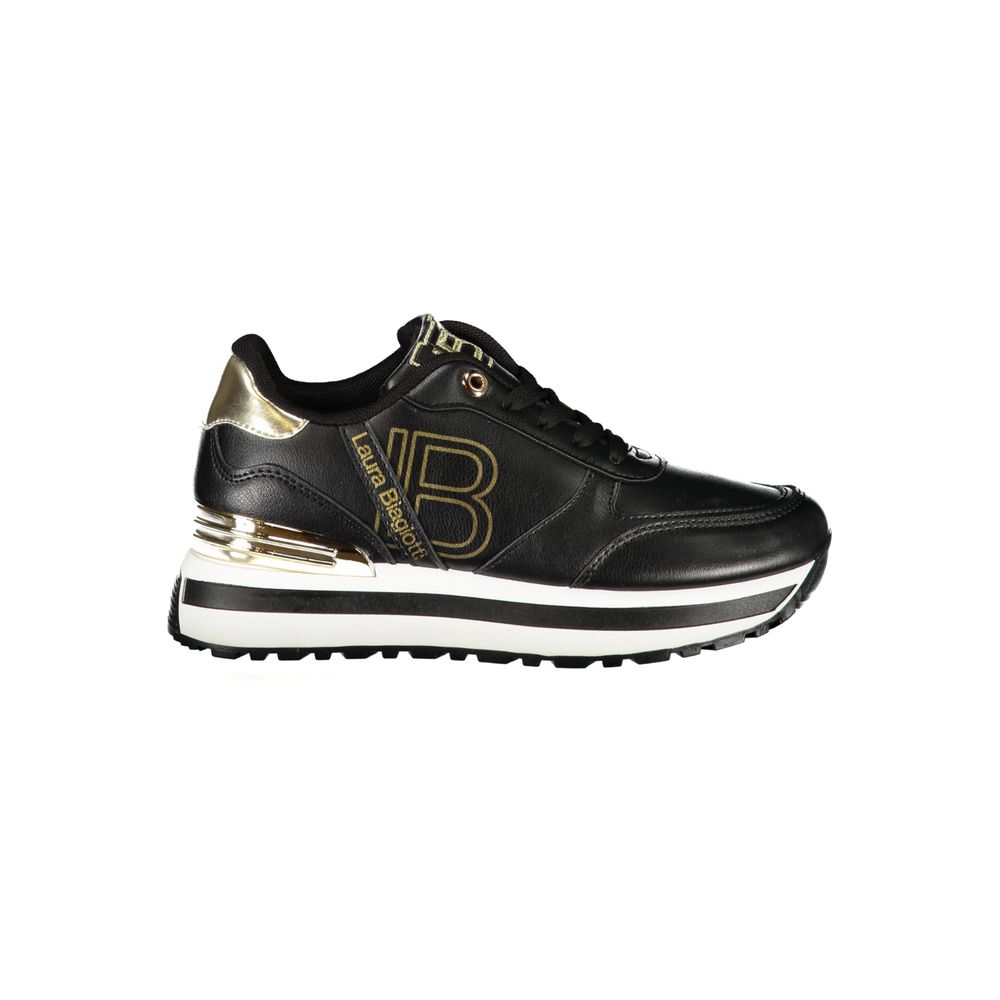 Laura Biagiotti Schwarzer Polyester Sneaker