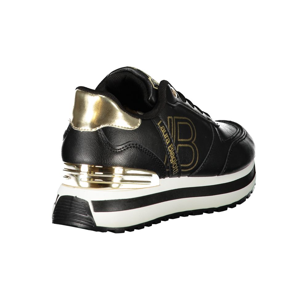 Laura Biagiotti Schwarzer Polyester Sneaker