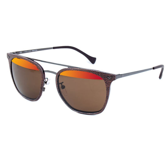 Police Braune Metall-Sonnenbrille