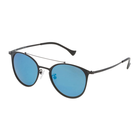 Police Schwarze Metall-Sonnenbrille