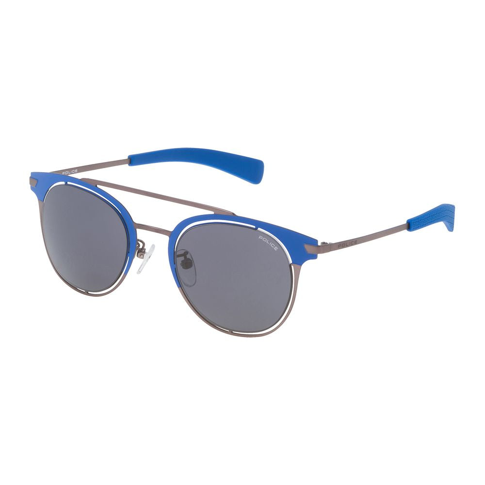 Police Blaue Metall-Sonnenbrille