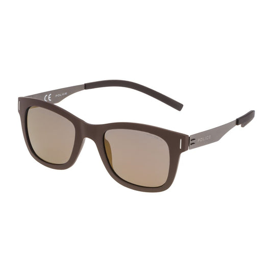 Police Braune Metall-Sonnenbrille