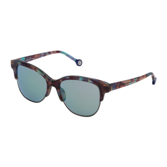 Carolina Herrera Braune Acetat-Sonnenbrille