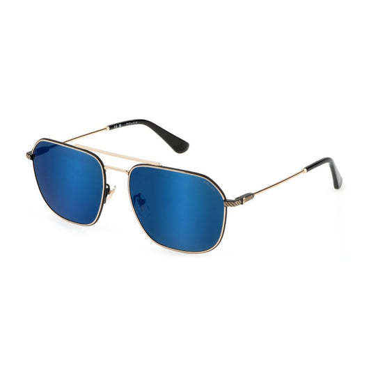 Police Goldene Metall-Sonnenbrille