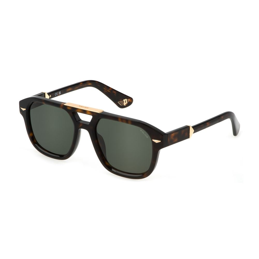 Police Braune Acetat-Sonnenbrille