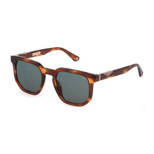 Police Braune Acetat-Sonnenbrille