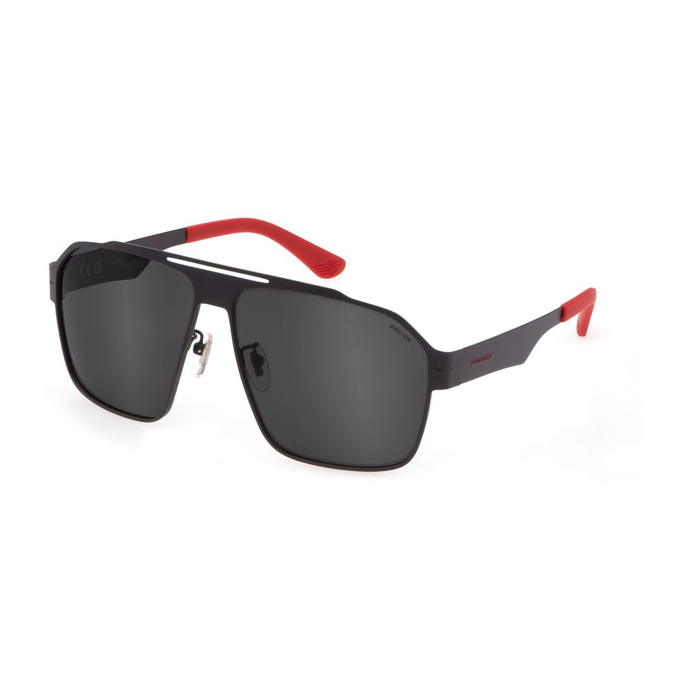 Police Graue Metall-Sonnenbrille