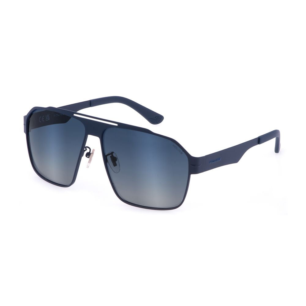 Police Blaue Metall-Sonnenbrille