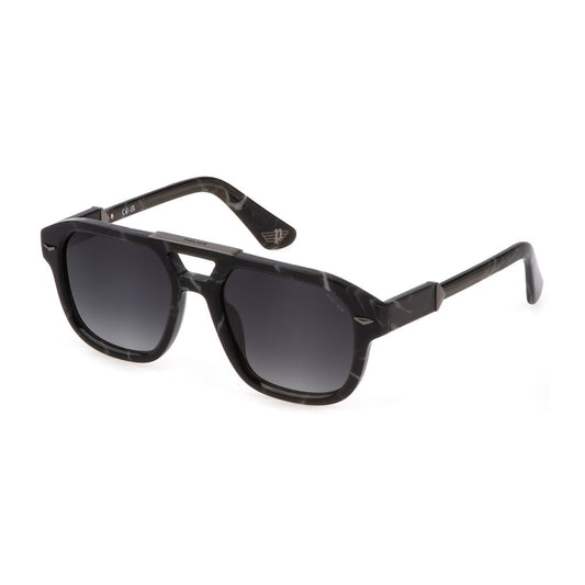 Police Schwarze Acetat-Sonnenbrille