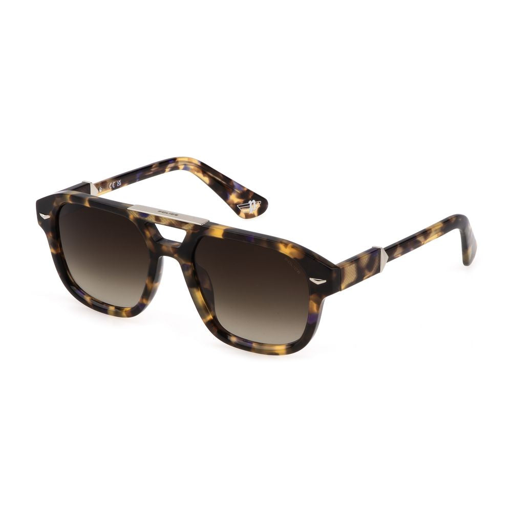 Police Braune Acetat-Sonnenbrille