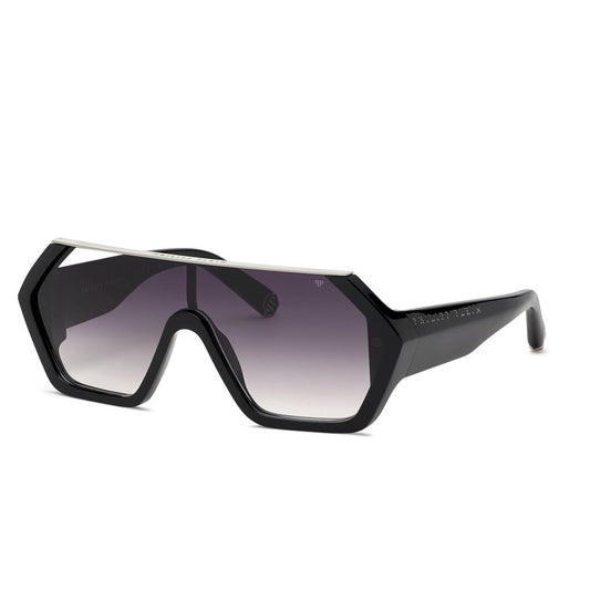 Philipp Plein Schwarze Acetat-Sonnenbrille