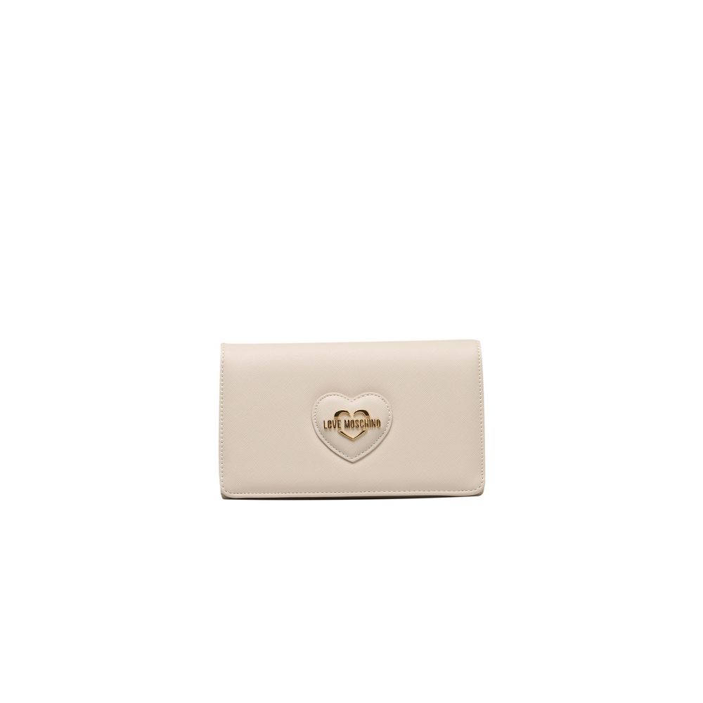 Love Moschino Beige Polyethylen Umhängetasche