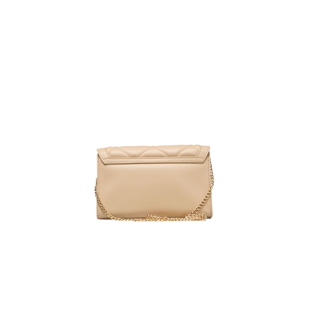 Love Moschino Beige Polyethylen Umhängetasche