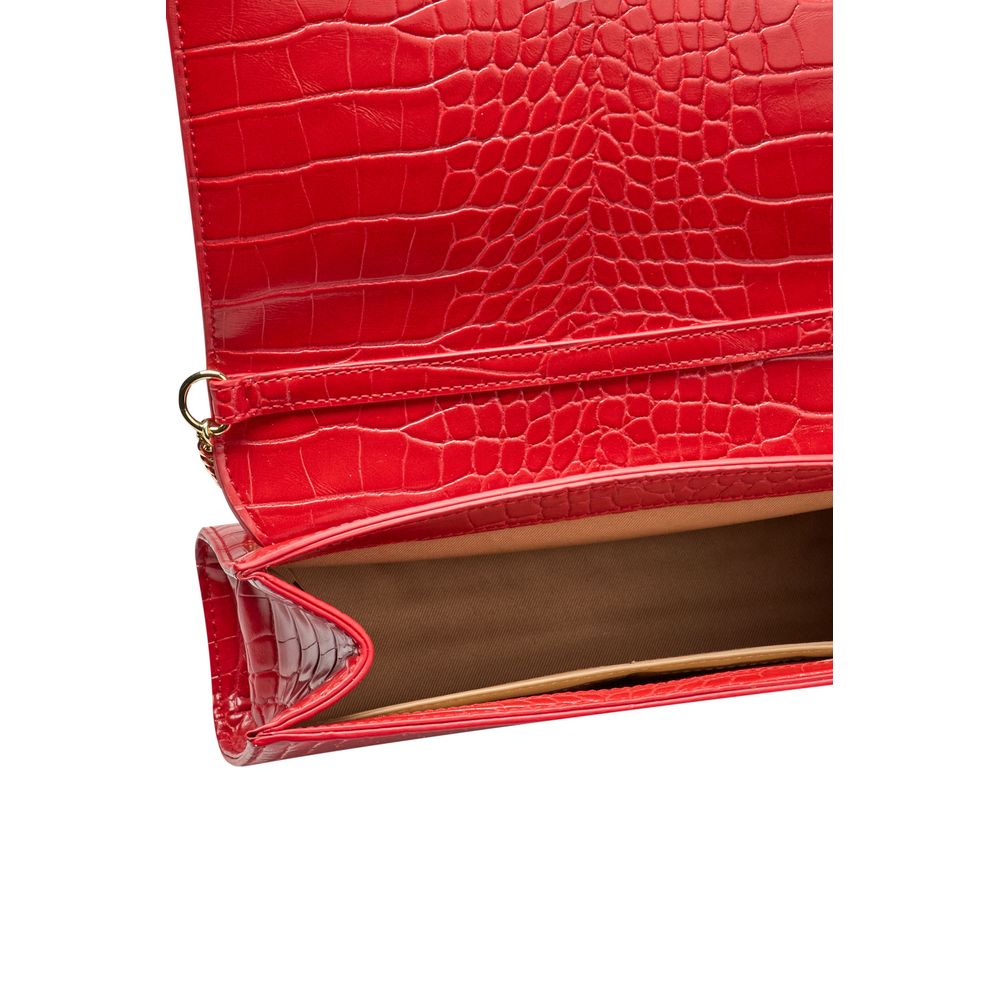 Love Moschino Rote Polyethylen-Kreuztasche