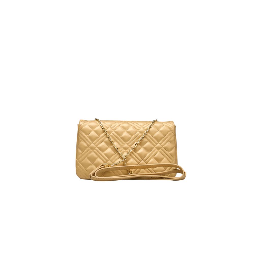 Love Moschino Gold Polyethylen Crossbody Tasche