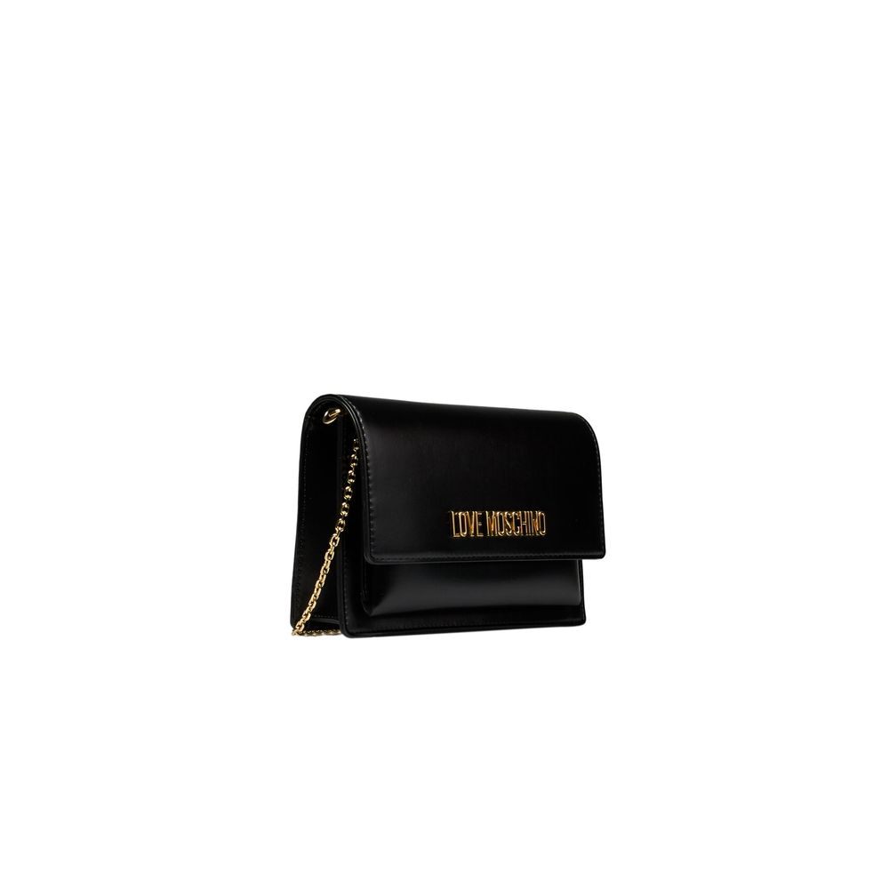 Love Moschino Schwarze Polyethylen-Kreuztasche