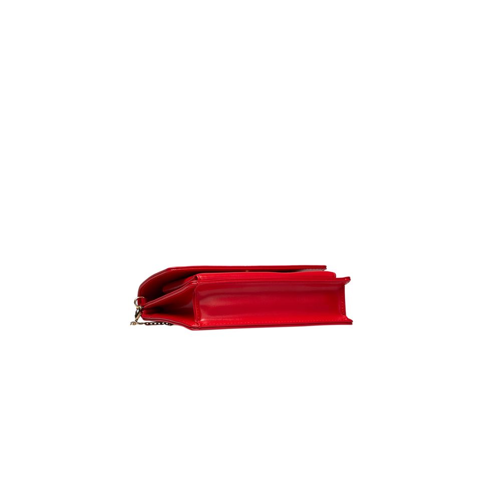 Love Moschino Rote Polyethylen-Kreuztasche